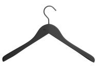 Soft Coat Hanger Wide, Set of 4, black