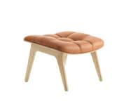 Mammoth Ottoman, natural oak / Dunes Leather - Cognac 21000