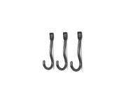 Curvature Hooks, Set of 3, black brass