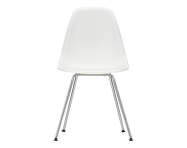 Eames Plastic Side Chair DSX, chrome/white