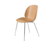 Beetle Chair, chrome / amber brown