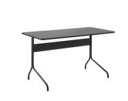 Pavilion AV16 Desk, black oak / black linoleum