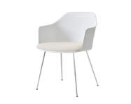 Rely HW34 Armchair, chrome/white/Karakorum 001