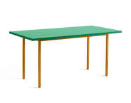 Two-Colour Dining Table 160 cm, ochre/green