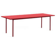 Two-Colour Dining Table 240 cm, maroon red/red