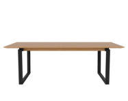 Nord Dining Table 220 cm, black oak / oiled oak