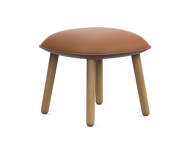 Ace Footstool Oak, Ultra Leather brandy