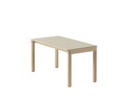 Couple Coffee Table 1 Tile Plain, sand/oak