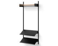 Wardrobe Shelf 1, oak/black