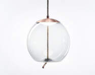 Knot Sfera PC1016 Pendant Lamp, clear / copper