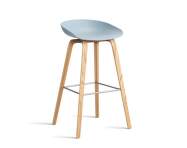 AAS 32 Bar Stool High Oak Veneer, slate blue