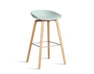 AAS 32 Bar Stool High Oak Veneer, dusty mint