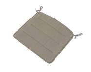 Linear Steel Lounge Chair Seat Pad, light grey