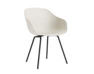 AAC 226 Chair Black Powder Coated Steel, melange cream