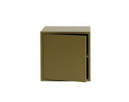 Stacked Medium with Door, brown green