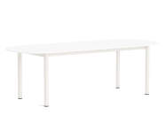 Annex Oblong Table 240x95, cream white/white laminate