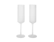 Ripple Champagne Flutes, set of 2, frosted
