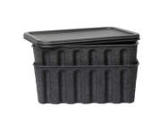 Paper Pulp Box Large, Set of 2, charcoal
