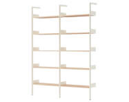 Rombe Configuration A, alabaster/lacquered oak
