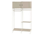 String Hallway T Shelving Set, beige