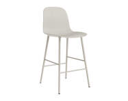 Form Bar Chair 65 cm with backrest, light grey