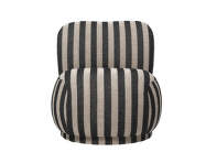 Rico Piccolo Lounge Chair Swivel Louisiana, sand/black