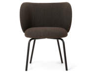 Rico Dining Chair, Hallingdal dark grey brown / black