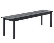 Linear Steel Bench 170 cm, black