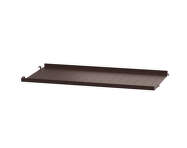 String Metal Shelf Low Edge 58 x 30, dark brown