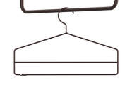 String Coat-hangers Set of 4, dark brown