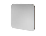 Vala Mirror Square 90x90 cm, dark lacquered oak