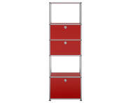 USM Haller Shelving Unit M52, ruby red