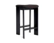 Chisel 30 Bar Stool H65, black lacquered oak / Steelcut Trio 383