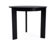 Chisel 20 Table Round Ø90, black lacquered oak