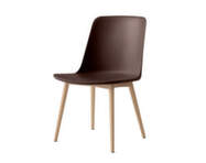 Rely Side Chair HW71, oak / burnt umber
