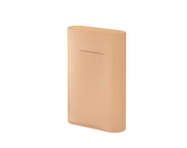 Ridge Vase H35, light orange frosted glass
