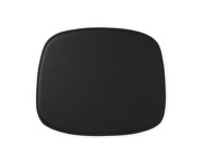 Form Leather Seat Cushion, black