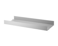 String Metal Shelf High Edge 78 x 30, grey