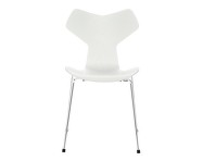 Grand Prix Chair Coloured, chrome/white