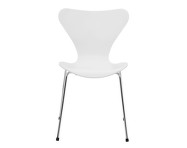 Series 7 Chair Lacquered, chrome/full white