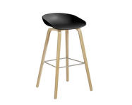 AAS 32 Bar Stool High Oak Veneer, black