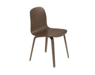 Visu Chair Wood Base, stained dark brown