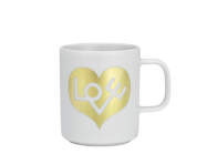 Love Heart Mug 0.3l, gold