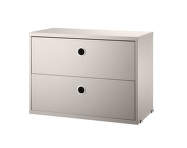 String Chest of Drawers 58 x 30, beige