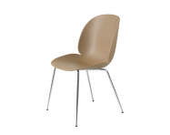 Beetle Chair, chrome / pebble brown