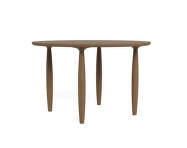 Oku Round Dining Table, light smoked oak