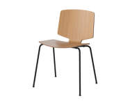 Valby Chair, black steel / lacquered oak