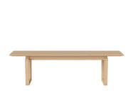 Nord Bench 160 cm, white pigmented oak