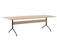 Pavilion Dining Table AV24, clear oak / black base