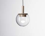 Orbis 150 PC1289 Pendant Lamp, clear / grey-beige matte